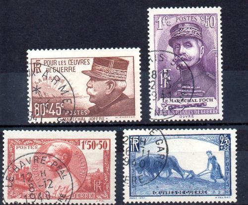 France Year 1940 Yvert No. 454/57 (o)